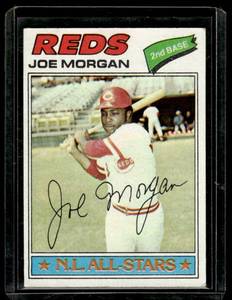 lot 117 image: Joe Morgan 1977 Topps #100 Vintage Baseball Card