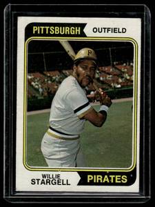 lot 118 image: Willie Stargell 1974 Topps #100 Vintage Baseball Card