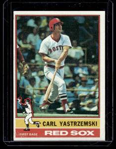 lot 119 image: Carl Yastrzemski 1976 Topps #230 Vintage Baseball Card