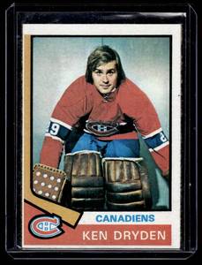 lot 128 image: Ken Dryden 1974 Topps #155 Vintage Hockey Cards