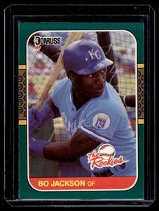 lot 138 image: Bo Jackson RC 1987 Donruss The Rookies #14 Rookie Baseball Card