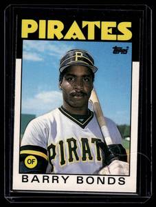 lot 140 image: Barry Bonds 1986 Topps Traded RC #11T Rookie Baseball Card
