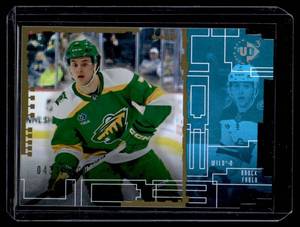 lot 145 image: Brock Faber RC Die Cut SP 1000 2023-24 Upper Deck Extended Series UD3 #7 Numbered 4331000 Rookie Minnesota Wild Hockey Card