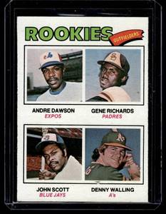 lot 151 image: Andre Dawson RC 1977 Topps Rookie Outfielders #473 Vintage Baseball Card