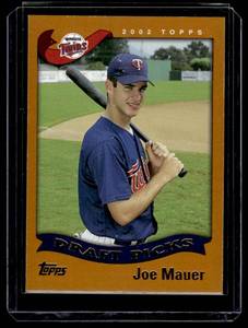 lot 152 image: Joe Mauer RC 2002 Topps #622 Rookie Minnesota Twins Baseball Card