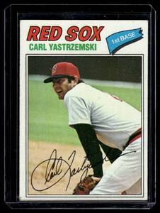 lot 162 image: Carl Yastrzemski 1977 Topps #480 Vintage Baseball Card