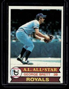 lot 163 image: George Brett 1979 Topps #300 Vintage Baseball Card