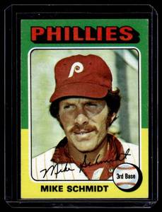 lot 164 image: Mike Schmidt 1975 Topps #70 Vintage Baseball Card