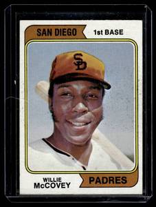lot 166 image: Willie McCovey 1974 Topps #250 Vintage Baseball Card