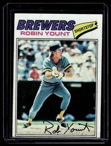 lot 167 image: Robin Yount 1977 Topps #635 Vintage Baseball Card