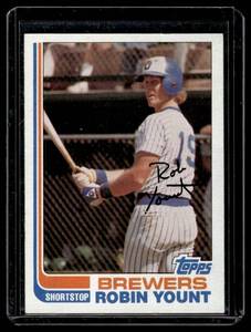 lot 170 image: Robin Yount 1982 Topps #435 Vintage Baseball Card