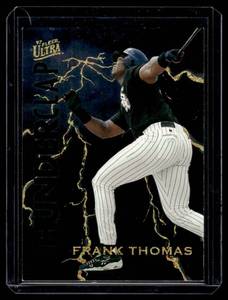 lot 191 image: Frank Thomas Insert 1997 Fleer Ultra Thunderclap #10 Baseball Card