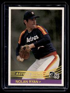 lot 193 image: Nolan Ryan 1984 Fleer #60 Vintage Baseball Card