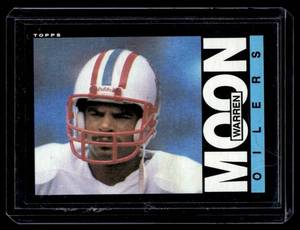 lot 197 image: Warren Moon RC 1985 Topps #251 Vintage Rookie Football Card