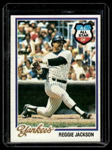 lot 199 image: Reggie Jackson 1978 Topps #200 Vintage Baseball Card