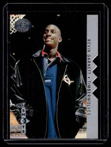lot 214 image: Kevin Garnett Die Cut RC 1996 Upper Deck SP #S9 Rookie Minnesota Timberwolves Basketball Card