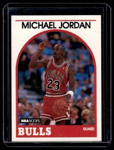 lot 248 image: Michael Jordan 1989 NBA Hoops #200 Basketball Card