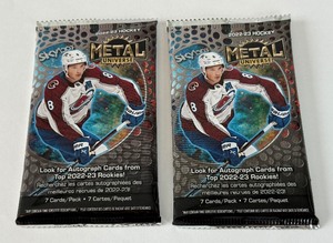 lot 226 image: 2022-23 Skybox Metal Universe Hockey 2 Pack Lot