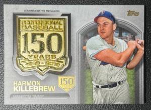 lot 55A image: 2019 Topps Harmon Killebrew Medallion Minnesota Twins MLB Baseball Card 077150 No. AMM-HK