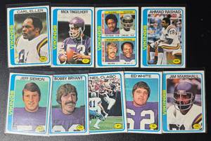 lot 75A image: 9-Card 1978 Vintage Minnesota Vikings Football Card Lot (Few Stars)
