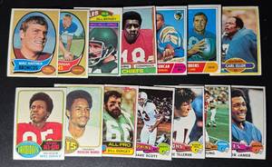 lot 130A image: 14-Card NFL Vintage Misc Football Card Lot