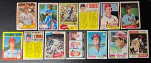 lot 299 image: Jim Kaat 13 Card Vintage Baseball Lot