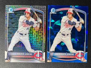 lot 259 image: Walker Jenking 2 Card Rookie Lot Minnesota Twins