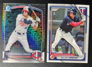 lot 269 image: Walker Jenking 2 Card Rookie Lot Minnesota Twins