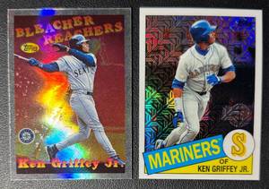 lot 277 image: Ken Griffey Jr. 2 Card Baseball Lot