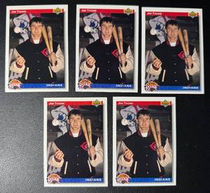 lot 287 image: Jim Thome 5 RC Lot 1992 Upper Deck #5 Rookie Baseball Cards