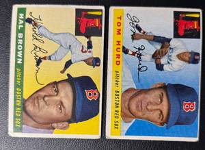 lot 293 image: 1955 Topps 2 Card Vintage Baseball Lot