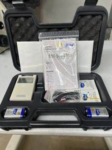 lot 26 image: Appears New Portable TENS Unit  Digital Pain Relief &amp Muscle Stimulator  Adjustable electrical pulses for pain relief and muscle stimulation. Includes device, lead wires, reusable electrodes, 9V battery &amp protective case for on-the-go therapy.