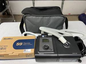 lot 33 image: MSRP $2000 Philips Respironics REMStar Auto System One A-flex CPAPBiPAP With Travel Bag, Power Supply, Reservoir &amp Hose - Like New Condition Plus NEW&nbspResMed S9 DC converter for reliable power anywhere.