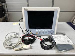 lot 35 image: MSRP $5500 Datascope Passport 2 Color Patient Monitor with Integrated Thermal Printer for Continuous ECG, SpO, NIBP &amp Vital Signs Monitoring, Designed for Real-Time Data Display, Event Printing &amp Reliable Alarm Management  Works Great