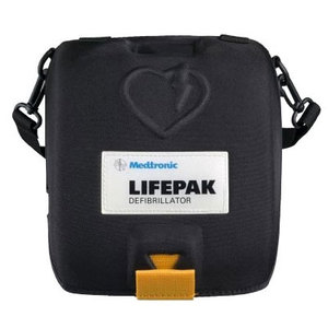 lot 25 image: MSRP $2,500 Medtronic Physio-Control LIFEPAK Defibrillator Easy-to-use with voice and graphic prompts. Comes with soft carrying case &amp hard storage case for supplies. Works However Needs Battery &amp Pads