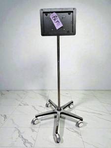 lot 15 image: Medical Instrument Stand  iPad  Device Mount with Mobile Base  Sturdy stand with 5-leg base and dual-wheel casters for smooth mobility. Stainless steel pole and top mount hold iPads or other equipment, perfect for healthcare settings or bedside use.
