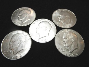 lot 5 image: Eisenhower Silver Dollars
