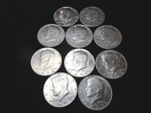 lot 29 image: Ten Kennedy Half Dollars
