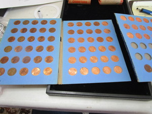 lot 44 image: Pennies in Folder