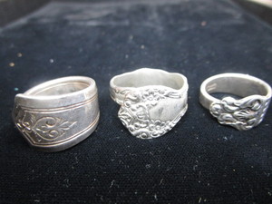 lot 65 image: Three Spoon Rings