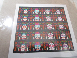 lot 109 image: Day of The Dead Forever Stamps