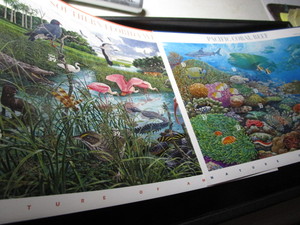 lot 117 image: Pacific Coral Reef & So.Florida Wetlands Stamps