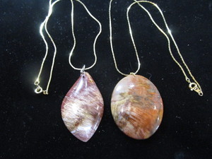 lot 306 image: Two Jasper Pendants