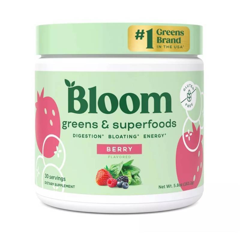 NEW BLOOM NUTRITION Greens and Superfoods Powder - Berry