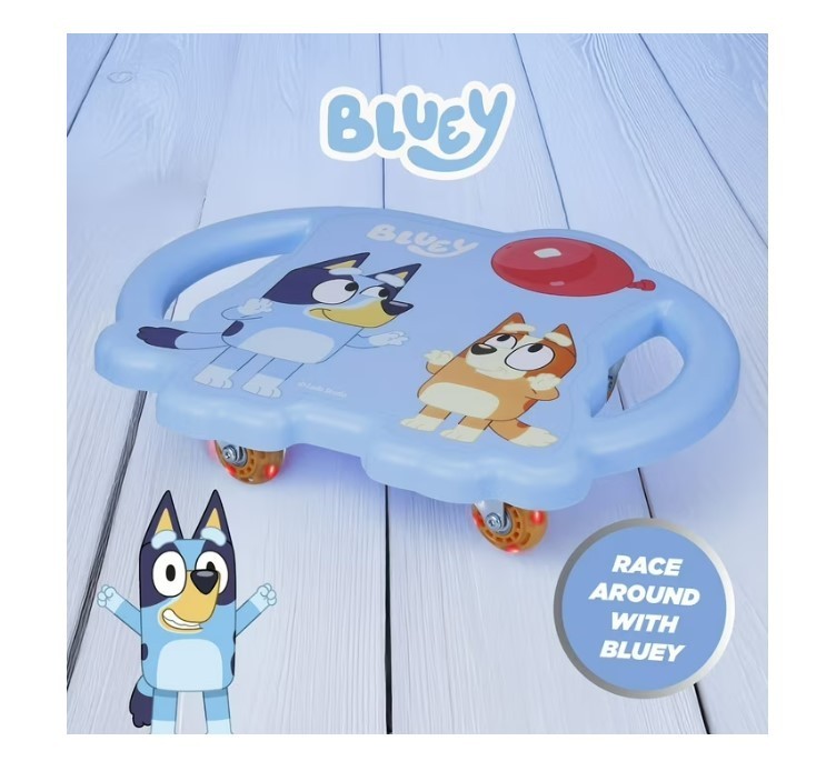 NEW Licensed Scoot Board with Light Up Wheels - Bluey