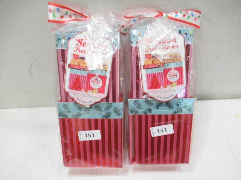 NEW 2 Pack of Tis the Season Treat Towers - 6 Gourmet Food Gift Bundles