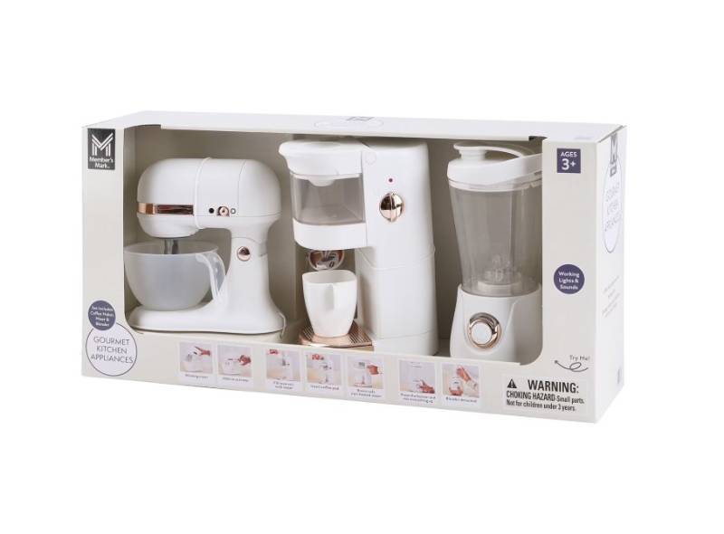NEW Members Mark Gourmet Kitchen Appliances Playset - White