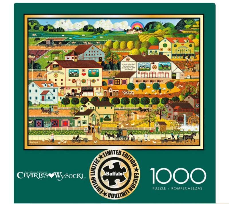 NEW Buffalo Games Interlocking Jigsaw Puzzle, 1000 pc. - Charles Wysocki Amish Country