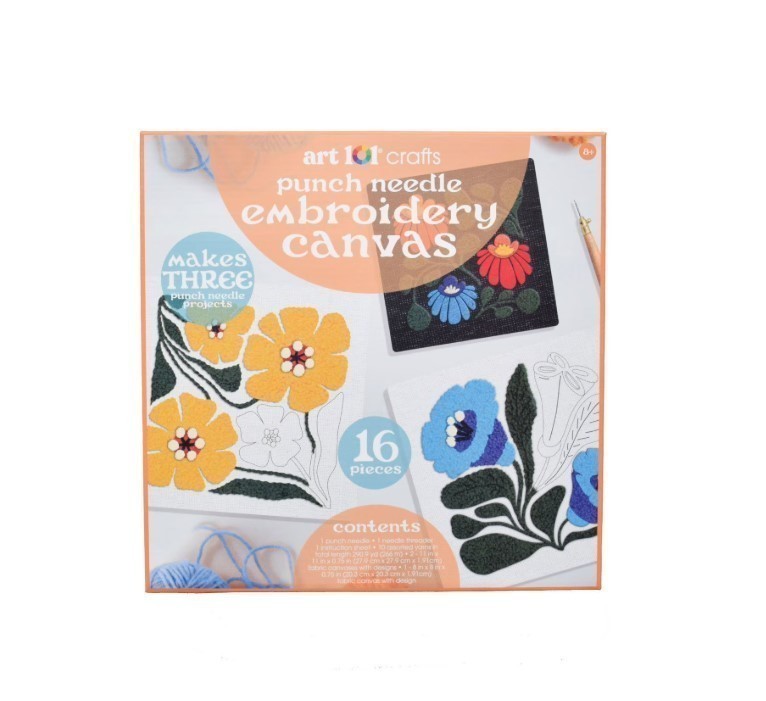 NEW Art 101� Crafts Punch Needle Embroidery Canvas Kit