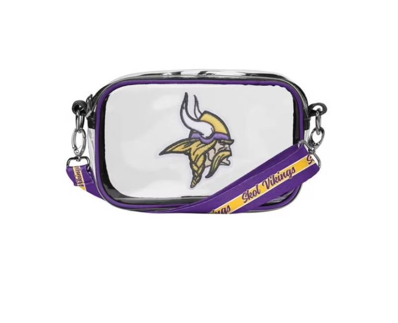 NEW Foco Brands Minnesota Vikings Clear Crossbody Bag
